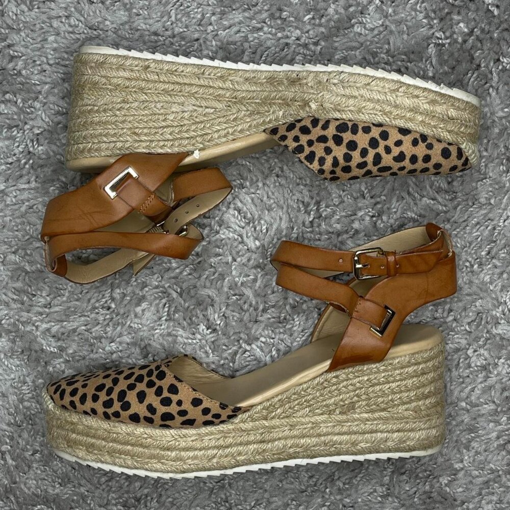 Nine West Audra Animal Print Platform Espadrille